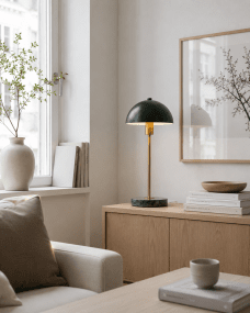 Dito 47cm Grün tischlampe Von Nordic Lighting - Die Leuchte spendet angenehmes Licht und ist ein stilvolles Detail auf jedem Schreibtisch oder Beistelltisch.