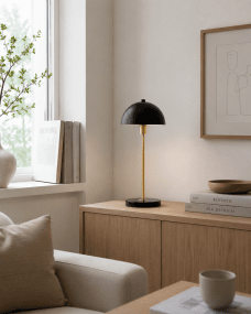 Dito 47cm Schwarz tischlampe Von Nordic Lighting - Die Leuchte spendet angenehmes Licht und ist ein stilvolles Detail auf jedem Schreibtisch oder Beistelltisch.