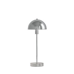 Vienda 50cm Chrom tischlampe Von Herstal - Die Leuchte spendet ein sanftes und angenehmes Licht und passt sowohl auf den Beistelltisch im Wohnzimmer als auch auf den Nachttisch im Schlafzimmer.