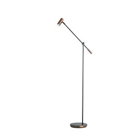 Cato dimmbar Oxidbraun stehlampe Von Belid - Mit einer H&ouml;henverstellung zwischen 100 und 134 cm, einem Lampenschirm von 4 cm Durchmesser und einem stabilen Lampenfu&szlig; von 20 cm vereint Cato Form und Funktion optimal.