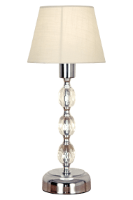 Johanna 34cm Chrom tischlampe Von Aneta Lighting - Die Tischleuchte Johanna aus verchromtem Metall mit klaren Acrylkugeln sorgt für Eleganz.