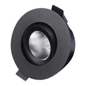 D-007 Downlight 3000K Schwarz Von Designlight - Die Downlight-Serie D-007 verf&uuml;gt &uuml;ber eine kombinierte Linse und einen Reflektor f&uuml;r optimale Lichtverteilung und Bildwiedergabe.