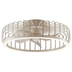 Capo Ø48 Beige Von Brilliant - Im Sommer sorgt er f&uuml;r eine angenehme Brise, w&auml;hrend die Umkehrfunktion im Winter die warme, unter der Decke gesammelte Luft zirkulieren l&auml;sst und so f&uuml;r ein angenehmeres und energieeffizienteres Raumklima sorgt.