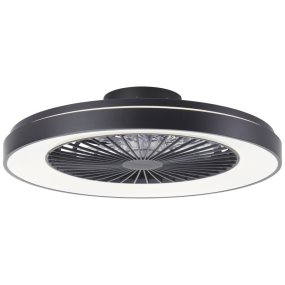 Mazzaro Ø58 Schwarz Von Brilliant - Im Sommer sorgt er f&uuml;r einen k&uuml;hlenden Luftstrom, w&auml;hrend die Umkehrfunktion im Winter die warme Luft gleichm&auml;&szlig;ig im Raum verteilt und so f&uuml;r mehr Komfort und Energieeffizienz sorgt.