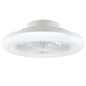Montero Ø42 Weiß Von Brilliant - Dank der Umkehrfunktion im Winter verteilt der Ventilator die warme Luft, die sich unter der Decke sammelt, und tr&auml;gt so zu einem gleichm&auml;&szlig;igeren Raumklima und effizienterem Heizen bei.