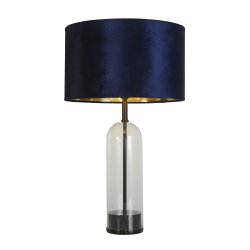 Oxford 44cm Blau tischlampe Von Searchlight - Es eignet sich perfekt als Innenbeleuchtung und verleiht Ihrem Zuhause eine elegante und funktionale Note.