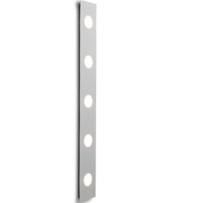 Evo 100cm Grau wandlampe Von Herstal - Die f&uuml;nf Lichtpunkte mit integrierter LED strahlen warmwei&szlig;es Licht aus und eignen sich perfekt f&uuml;r die Platzierung neben dem Spiegel.