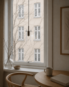 Cilinda Ø7 Schwarz/transparent fensterlampe Von Nordic Lighting - Cilinda ist eine zeitlose Fensterlampe mit stilvollem Design.