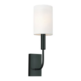 Brianna 36cm Schwarz wandlampe Von Elstead Lighting - Brianna ist eine dekorative Wandleuchte mit luftigem, minimalistischem Design.