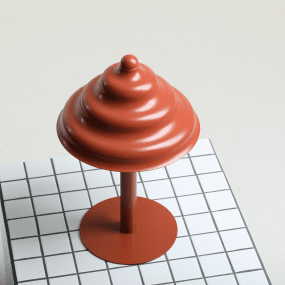 Wave 36cm ROT tischlampe Von Artera - Wave ist eine moderne Tischlampe im Retro-Design, die sie zu einer vielseitigen Beleuchtungsvorrichtung macht, die in jedes Zuhause passt.