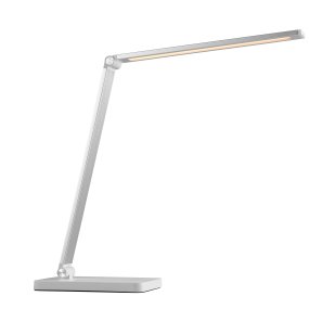 Lomina 38cm Weiß schreibtischlampe Von Brilliant - Dank der USB-C- und USB-Anschlüsse können Sie externe Geräte direkt an der Leuchte aufladen.