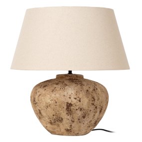 Davina 58cm Braun Von Lucide - Die Leuchte wird mit einem 1,3 m langen Kabel, einem Netzschalter und einem Netzstecker geliefert.