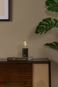 Vivo 23cm Dunkelgrau tragbare Von Lucide - Die Tischleuchte Vivo ist eine tragbare und elegante Lampe, die sich perfekt für eine gemütliche Stimmungsbeleuchtung eignet.