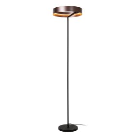 Leonard Braun stehlampe Von Lucide - Am Kabel befindet sich ein praktischer Fu&szlig;schalter mit integriertem Dimmer, mit dem sich Helligkeit und Farbtemperatur bequem einstellen lassen.
