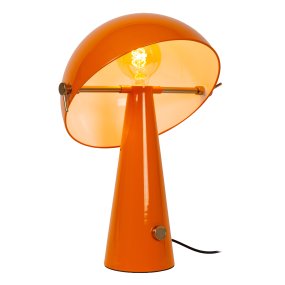 Barone 52cm Orange tischlampe Von Lucide - Die Leuchte verbreitet ein angenehmes Licht und passt sowohl auf den Schreibtisch als auch auf den Beistelltisch.