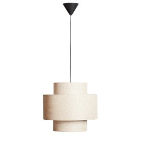 Hilma Ø40 Beige hängelampe Von Cottex - Der beigefarbene Stoff sorgt f&uuml;r eine warme und behagliche Atmosph&auml;re und macht Hilma vielseitig kombinierbar.