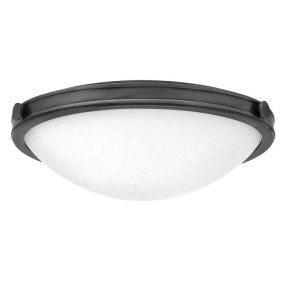 Collier Ø48 Schwarz deckenleuchte Von Elstead Lighting - Details wie Kn&ouml;pfe, Scharniere und der schwarz lackierte Rahmen verleihen der Lampe einen raffinierten Ausdruck, der sowohl zeitgem&auml;&szlig; als auch zeitlos wirkt.