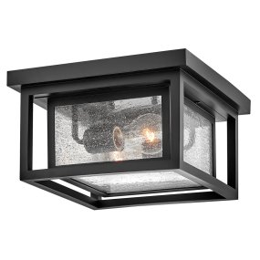 Republic 28cm Schwarz Von Elstead Lighting - Republic wird deckennah montiert und eignet sich beispielsweise f&uuml;r den Eingangsbereich oder die Veranda.