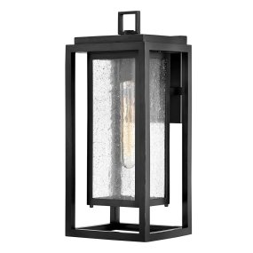 Republic 40cm Schwarz Von Elstead Lighting - Die Leuchte besteht aus schwarzem, witterungsbest&auml;ndigem Verbundmaterial und ist gegen Ausbleichen, Rost und Korrosion gesch&uuml;tzt.