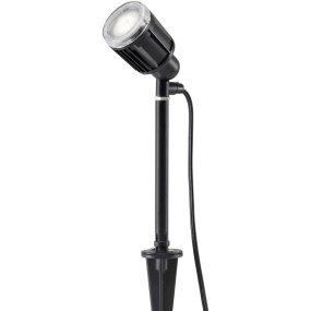 Amalfi Spotlight Schwarz Von Konstsmide - Schaffen Sie mit diesem eleganten Strahler aus schwarzem Aluminium eine harmonische und ordentliche Atmosph&auml;re in Ihrem Garten.