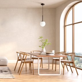 Basic form Ø15 Schwarz hängelampe Von Maytoni - Mit ihrer weichen Opalglaskugel und einem schlanken Metallgehäuse in schwarzem Finish spendet die Lampe ein schönes und angenehmes Licht, das sowohl in moderne als auch in klassische Einrichtungsstile perfekt passt.