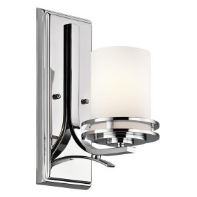 Hendrik 30cm Chrom poliert badezimmerlampe Von Elstead Lighting - Mit seiner polierten Chromoberfläche und dem eleganten Opalglasschirm hinterlässt er einen stilvollen und edlen Eindruck.