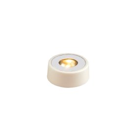Lichtplatte Ø7 Weiß tischlampe Von Frilight - Eine runde Lichtplatte zum Beleuchten von Glasobjekten oder &auml;hnlichem.