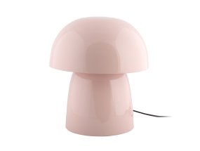 Masivo Seta 34cm Rosa tischlampe Von Leitmotiv - Ihre großzügige Größe und die sanft geschwungene Pilzform verleihen ihr eine ruhige und zugleich ausdrucksstarke Ausstrahlung.