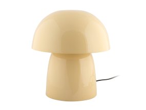 Masivo Seta 34cm Gelb tischlampe Von Leitmotiv - Ihre großzügige Größe und die sanft geschwungene Pilzform verleihen ihr eine ruhige und zugleich ausdrucksstarke Ausstrahlung.