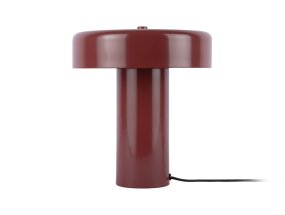 Riqueza Palo 26cm Burgund tischlampe Von Leitmotiv - Die stilvolle Tischleuchte Riqueza Palo aus Metall mit glänzender Oberfläche und burgunderrotem Schirm besticht durch ihre schlanke Form und ihr klares Design, das ihr eine elegante und zurückhaltende Ausstrahlung verleiht und sich harmonisch in viele verschiedene Umgebungen einfügt.