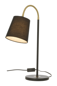Ljusdal 50cm Schwarz schreibtischlampe Von Aneta Lighting - Der flexible Arm erleichtert die Ausrichtung des Lichts dorthin, wo Sie es benötigen, und macht Ljusdal zu einer funktionalen und eleganten Wahl für Ihr Zuhause.