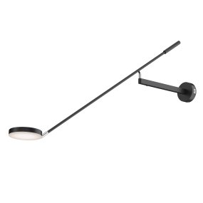 Fad 100cm Schwarz wandlampe Von Maytoni - Mit seinem langen, verstellbaren Arm und der diskreten LED-Lichtquelle ist Fad die perfekte Wahl für Arbeitsplätze, Lernecken oder Sofagruppen, wo eine präzise Beleuchtung erforderlich ist.