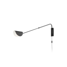 Mollis 105cm Schwarz wandlampe Von Maytoni - Die Wandleuchte Mollis besteht aus schwarzem Metall mit einem einzigartigen kuppelförmigen Lampenschirm und einer versteckten Lichtquelle unter einem Acryldiffusor, der für ein weiches und gleichmäßiges Licht sorgt.