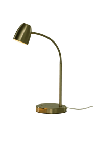 Sandnes 44cm Antikes Messing schreibtischlampe Von Aneta Lighting - Das zeitlose Design ist leicht zu platzieren und verf&uuml;gt &uuml;ber einen praktischen Flexarm, der die Lichtausrichtung erleichtert.
