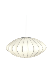 Josefine Ø50 Weiß Von Aneta Lighting - Die Pendelleuchte Josefine ist eine elegante Leuchte mit einer weichen, harmonischen Form, die jedem Raum eine angenehme Atmosph&auml;re verleiht.