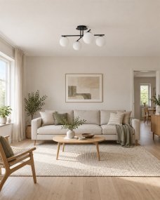 Globi 4 Ø65 Schwarzweiß Von Nordic Lighting - Globi 4 ist eine moderne Deckenleuchte, die stilvolles Design und ein sanftes, angenehmes Licht bietet.