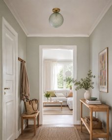 Korridor Ø25 Grün deckenleuchte Von Lampan - Korridor passt sowohl in Flur und Schlafzimmer als auch ins Wohnzimmer und ist selbst im ausgeschalteten Zustand ein dekoratives Element.