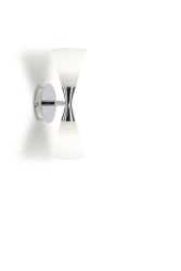 Harlekin duo Chrom wandlampe Von Herstal - Harlekin Duo ist eine elegante und stilvolle Wandleuchte.