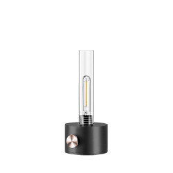 Harbor 23cm Mattschwarz tischlampe Von Herstal - Ein Leuchtturm, der zum sicheren Hafen der Heimat f&uuml;hrt.