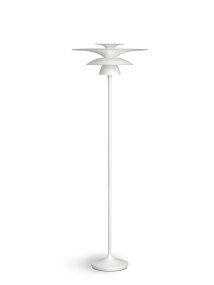 Picasso Ø50 Mattweiß stehlampe Von Belid - Die Lampe ist in verschiedenen Farbkombinationen erh&auml;ltlich und passt sich so leicht an unterschiedliche Umgebungen und Einrichtungsstile an &ndash; von klassischen bis hin zu eher zeitgen&ouml;ssischen H&auml;usern.