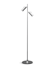 Pipeline 2 Chrom stehlampe Von Herstal - Die Stehleuchte Pipeline vereint minimalistisches Design mit hoher Funktionalit&auml;t und ist die perfekte Beleuchtungsl&ouml;sung f&uuml;r moderne Interieurs.