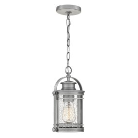 Booker 28cm Aluminium Von Elstead Lighting - Booker &auml;r en stilfull och robust takpendel med en design inspirerad av klassiska marina lanternor.
