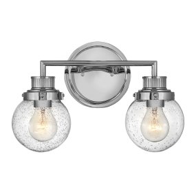 Poppy 37cm Chrom badezimmerlampe Von Elstead Lighting - Mit der Schutzart IP44 ist Poppy gegen Feuchtigkeit und Spritzwasser geschützt und eignet sich daher ideal für die Platzierung neben dem Spiegel oder auf einem Regal.
