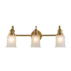 Swell 60cm Gebürstetes Messing badezimmerlampe Von Elstead Lighting - Die Swell-Wandleuchte aus gebürstetem Messing ist ein stilvoller amerikanischer Klassiker aus Stahl mit Milchglas.