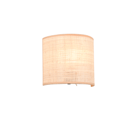 Aimee 20cm Natur wandlampe Von Trio Lighting - Aimme ist eine moderne Wandleuchte, die sich perfekt zur Beleuchtung im Flur oder Schlafzimmer eignet.