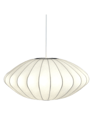 Josefine Ø65 Weiß Von Aneta Lighting - Die Pendelleuchte Josefine ist eine elegante Leuchte mit einer weichen, harmonischen Form, die jedem Raum eine angenehme Atmosph&auml;re verleiht.