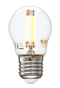 E27 4,5W 2200K 3-stufig dimmbar Transparent Von Unison - Die klare E27-Lichtquelle mit 4,5 W Effekt und warmem Licht von 2200 K ist perfekt, um eine gem&uuml;tliche und stimmungsvolle Atmosph&auml;re zu schaffen.