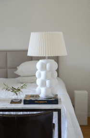 Bubbles 47cm Weiß lampenfuß Von Hallbergs - Wird mit Kabel, Netzschalter und Stecker geliefert.