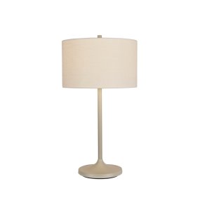 Soft 64cm Weiß/Sand tischlampe Von Belid - Der integrierte Blendschutz aus recyceltem und recycelbarem PMMA tr&auml;gt zu einem gleichm&auml;&szlig;igen und angenehmen Lichtbild bei.