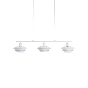 Stealth 86cm Weiß hängelampe Von Nordic Lighting - Die Leuchte wird mit zwei Sets an Details geliefert &ndash; Kn&ouml;pfen und Ringen in Chrom und Wei&szlig; &ndash; sodass Sie ganz einfach die Optik w&auml;hlen k&ouml;nnen, die am besten zu Ihrer Einrichtung passt.